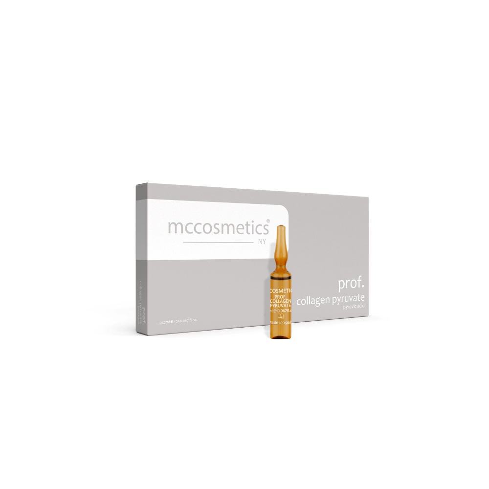 آمپول پروفشنال مزوتراپی کلاژن پایروویت PROF. COLLAGEN PYRUVATE برند ام سی کازمتیک mccosmetic حجم 10x2ml