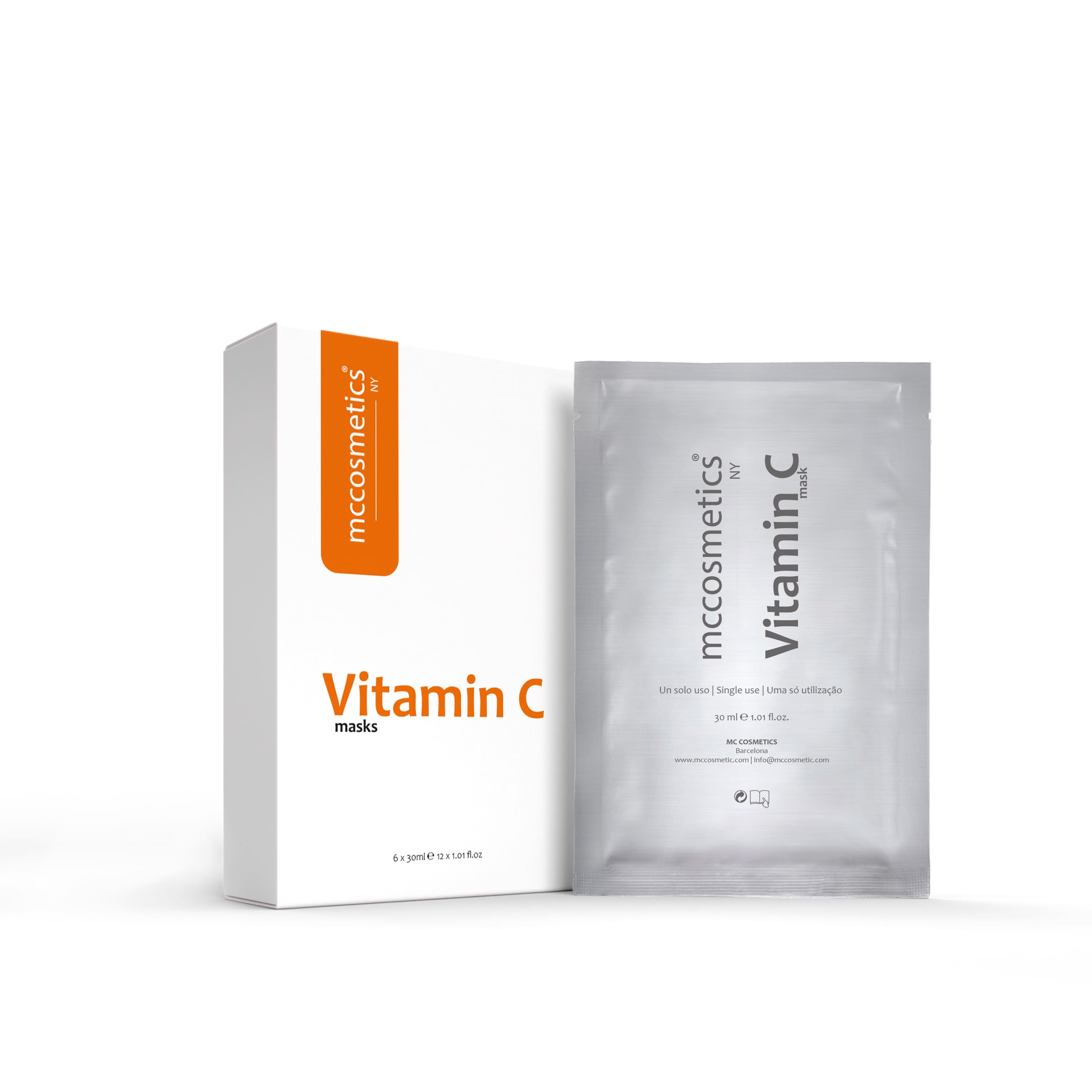 ماسک ویتامین سی vitamin c mask برند ام سی کازمتیک mccosmetic