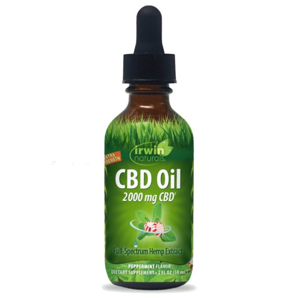 قطره عصاره شاهدانه با طیف کامل CBD 2000mg Irwin Naturals ایروین نچرالز (59 میل)