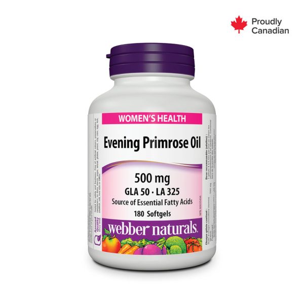 سافت ژل روغن گل مغربی Webber naturals Evening Primrose Oil 500mg وبر نچرالز (180 عددی)