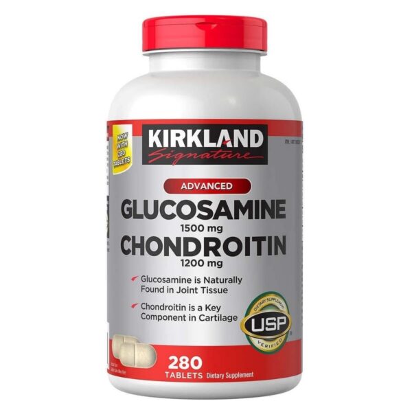 قرص تقویتی مفاصل گلوکوزامین  کرکلند Kirkland Glucosamine 1500mg
