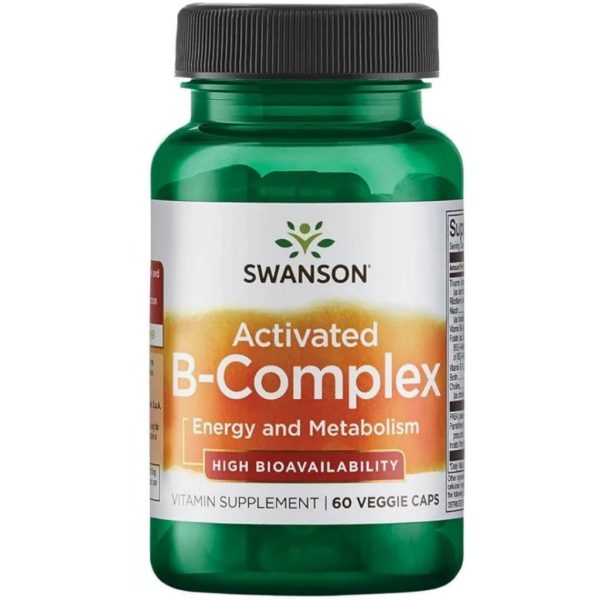 کپسول گیاهی ب کمپلکس Swanson B-Complex Activated سوانسون (60 عددی)