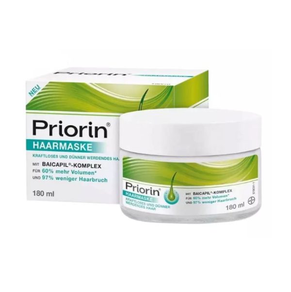 ماسک مو پریورین تقویت کننده و تغذیه کننده مو پریورین بایر Priorin Hair Mask (180 میل)