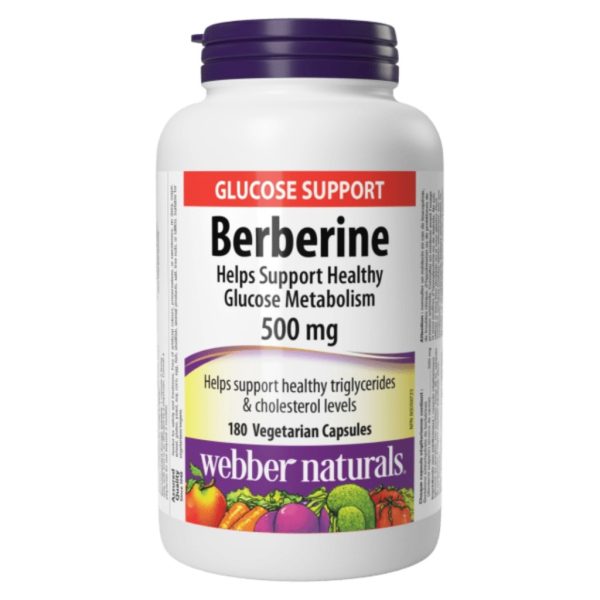 قرص کاهش قند خون بربرین Webber Naturals Berberine 500mg وبر نچرالرز (180 عددی)