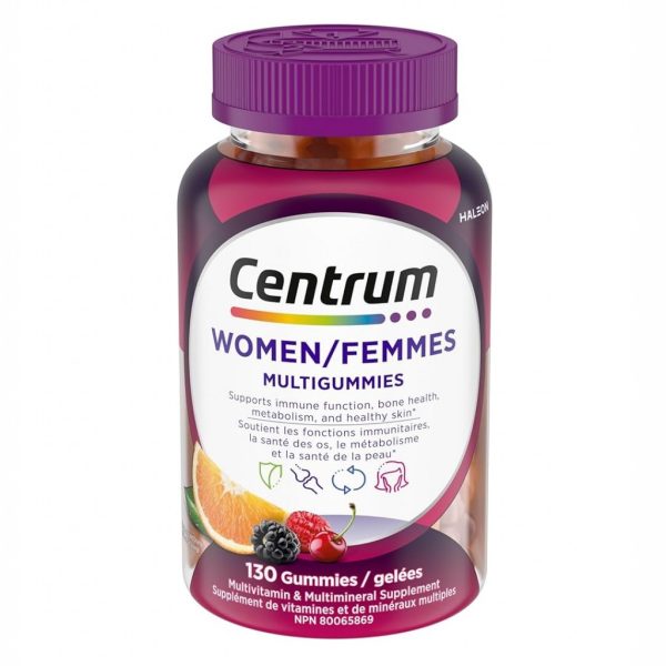 پاستیل مولتی ویتامین سنتروم بانوان Centrum Woman Multi Vitamin Gummies  (130 عددی)