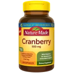 کپسول کنسانتره کرن بری NatureMade Cranberry 500Mg With Vitamin C نیچرمید (60 عددی)