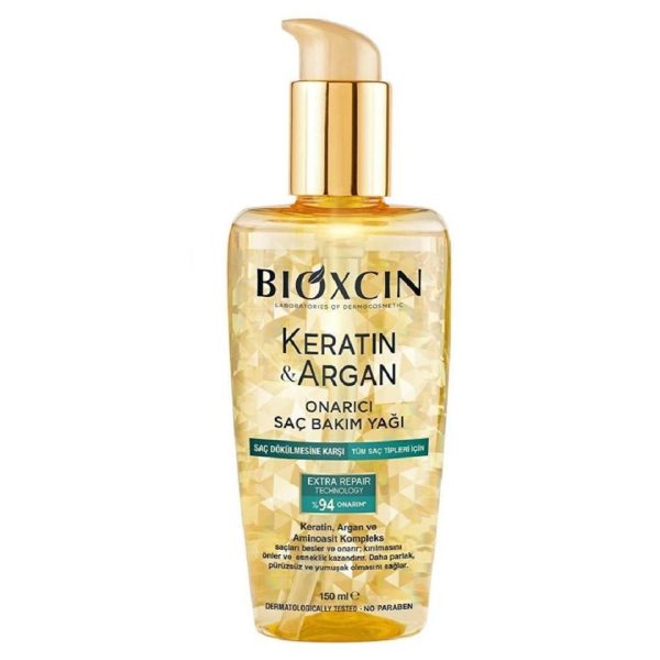 روغن ترمیم کننده و مراقبت از مو کراتین و آرگان بیوکسین Bioxcin