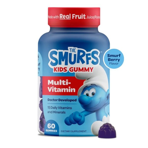 پاستیل مولتی ویتامین کودک اسمورفی Smurfs Kids Multivitamin (60 عددی)