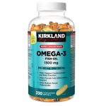 سافت ژل سوپر کنسانتره روغن ماهی امگا 3 Kirkland Super Concentrate Omega کرکلند 1300mg (330 عددی)
