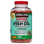 سافت ژل فیش اویل آلاسکای وحشی Kirkland Fish Oil 1400mg کرکلند (230 عددی)