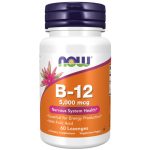 قرص جویدنی ویتامین NOW B12 5000mcg (60 عددی)