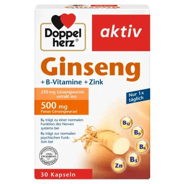قرص جینسینگ اکتیو 500mg (30 عددی)