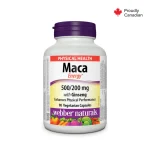قرص ماکا Webber Naturals MACA Energy with Ginseng وبر نچرالز (90 عددی)