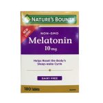 قرص ملاتونین Melatonin Non-Gmo 10mg نیچرز بونتی (180 عددی)