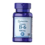 قرص ویتامین B6 100 mg پوریتان پراید (100 عددی)