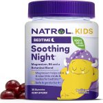 پاستیل‌ کودک منیزیم سیترات تسکین‌ دهنده شب ناترول Natrol Kids Soothing Night Magnesium Citrate Gummies ناترول (30 عددی)