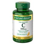 کپسول آهسته رهش ویتامین Nature's Bounty Vitamin C 500mg نیچرز بونتی (100 عددی)