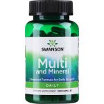 کپسول مولتی ویتامین مینرال Swanson Multivitamin Mineral سوانسون (100 عددی)