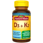 کپسول ویتامین NatureMade K2+D3 نیچرمید (60 عددی)