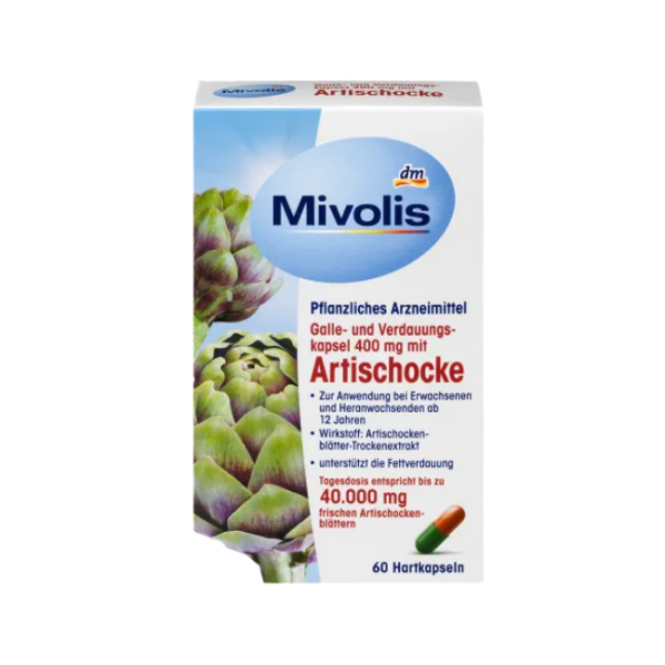 کپسول پاکسازی کبد آرتی شوک  ARTISCHOCEN 40.000mg میولیس (60 عددی)
